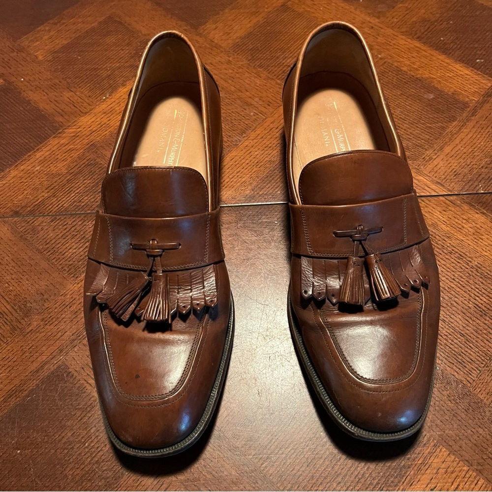 JOHNSTON & MURPHY DOMANI ITALIAN MEN’S LEATHER DRESS SHOES
